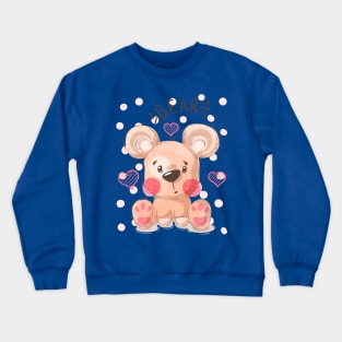 bear cute cartoon Crewneck Sweatshirt